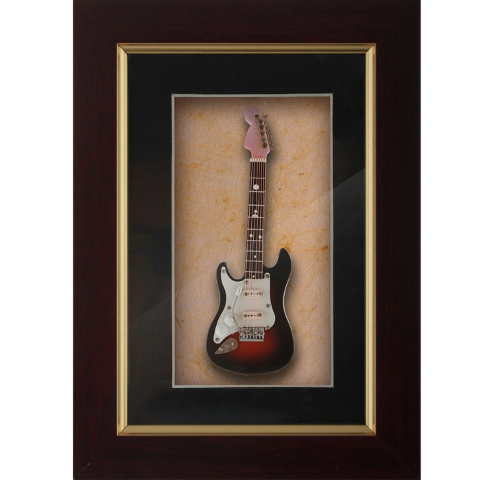 Miniature Black&Red Guitar Decorative frames-
